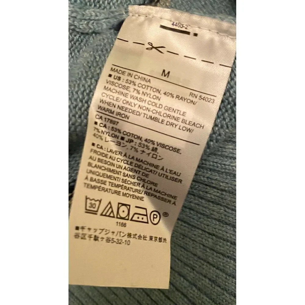 Banana Republic Sz Medium Long Sleeve‎ Blue Sweater